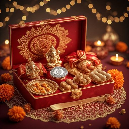 Festive Gift Hamper - Traditional Sweets & Deities