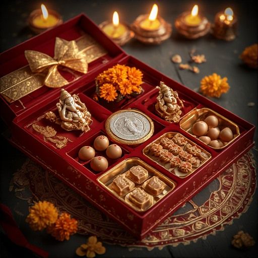 Festive Gift Hamper - Traditional Sweets & Deities