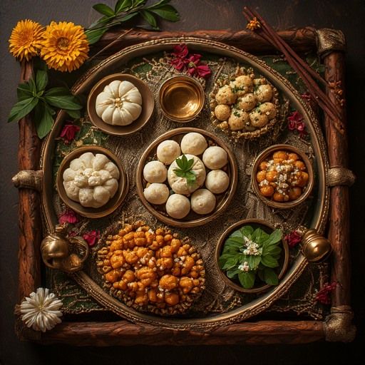 Traditional Indian Sweets Platter
