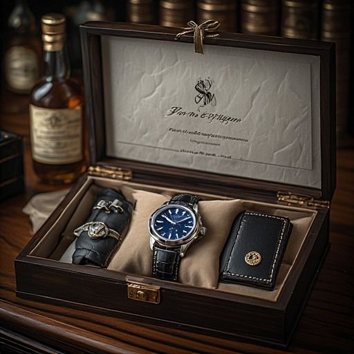Luxury Men's Watch & Wallet Gift Set