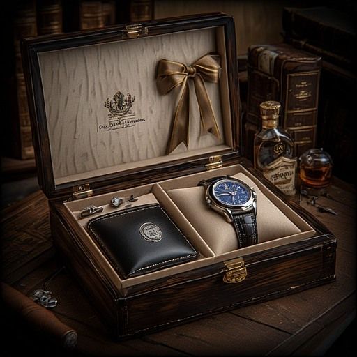 Luxury Men's Watch & Wallet Gift Set
