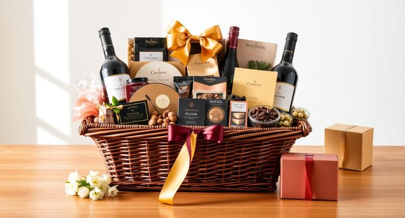 Gourmet Food and Wine Gift Basket