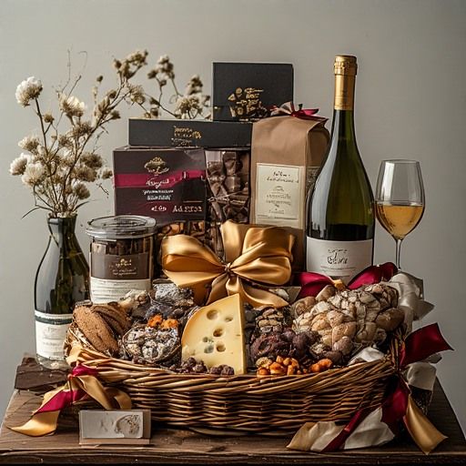 Gourmet Food and Wine Gift Basket