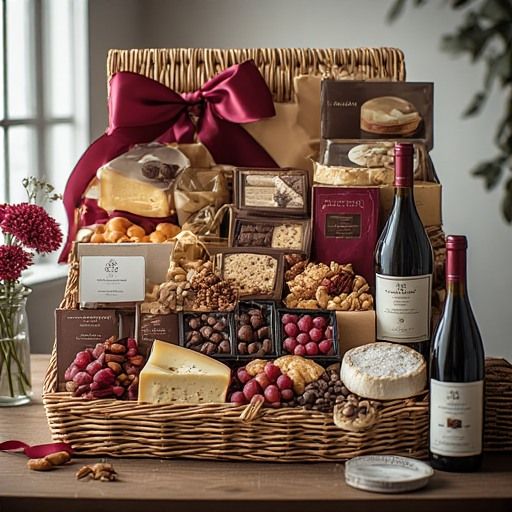 Gourmet Food and Wine Gift Basket