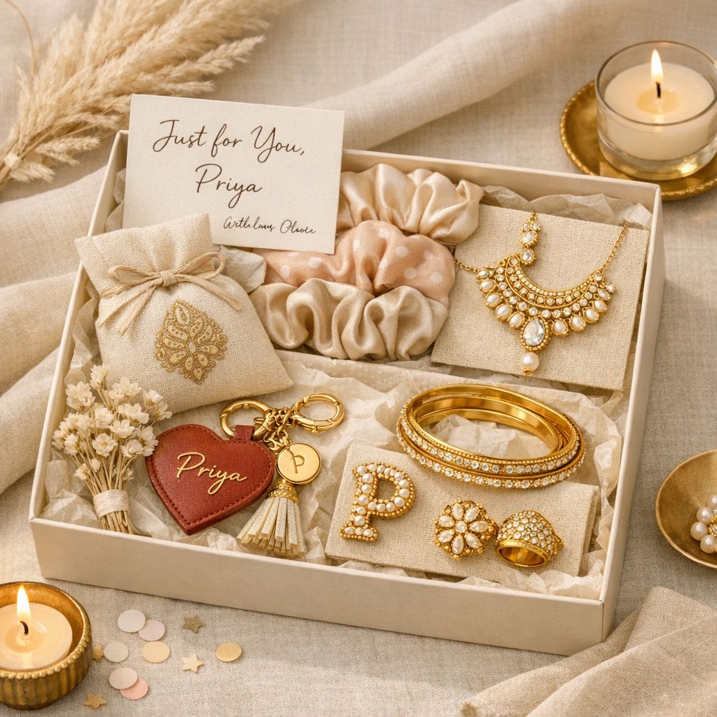 Personalized Jewelry & Accessories Gift Set: Customizable Name