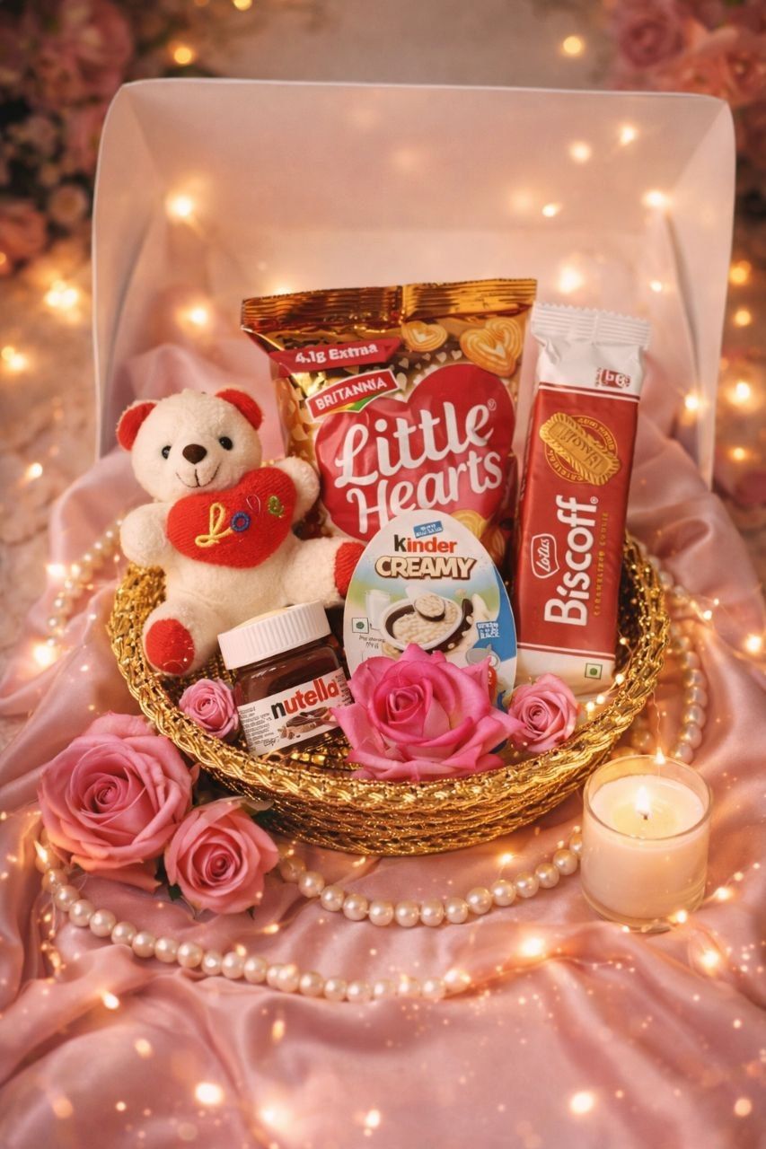 Sweet Treats Gift Basket with Teddy Bear