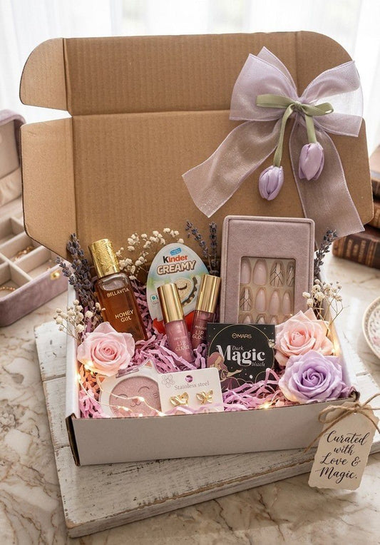 Curated Beauty & Self-Care Gift Box with Lavender Accents