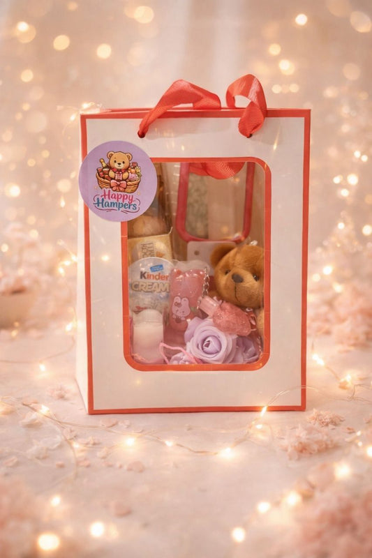Baby Care Essentials Gift Tote with Teddy Bear