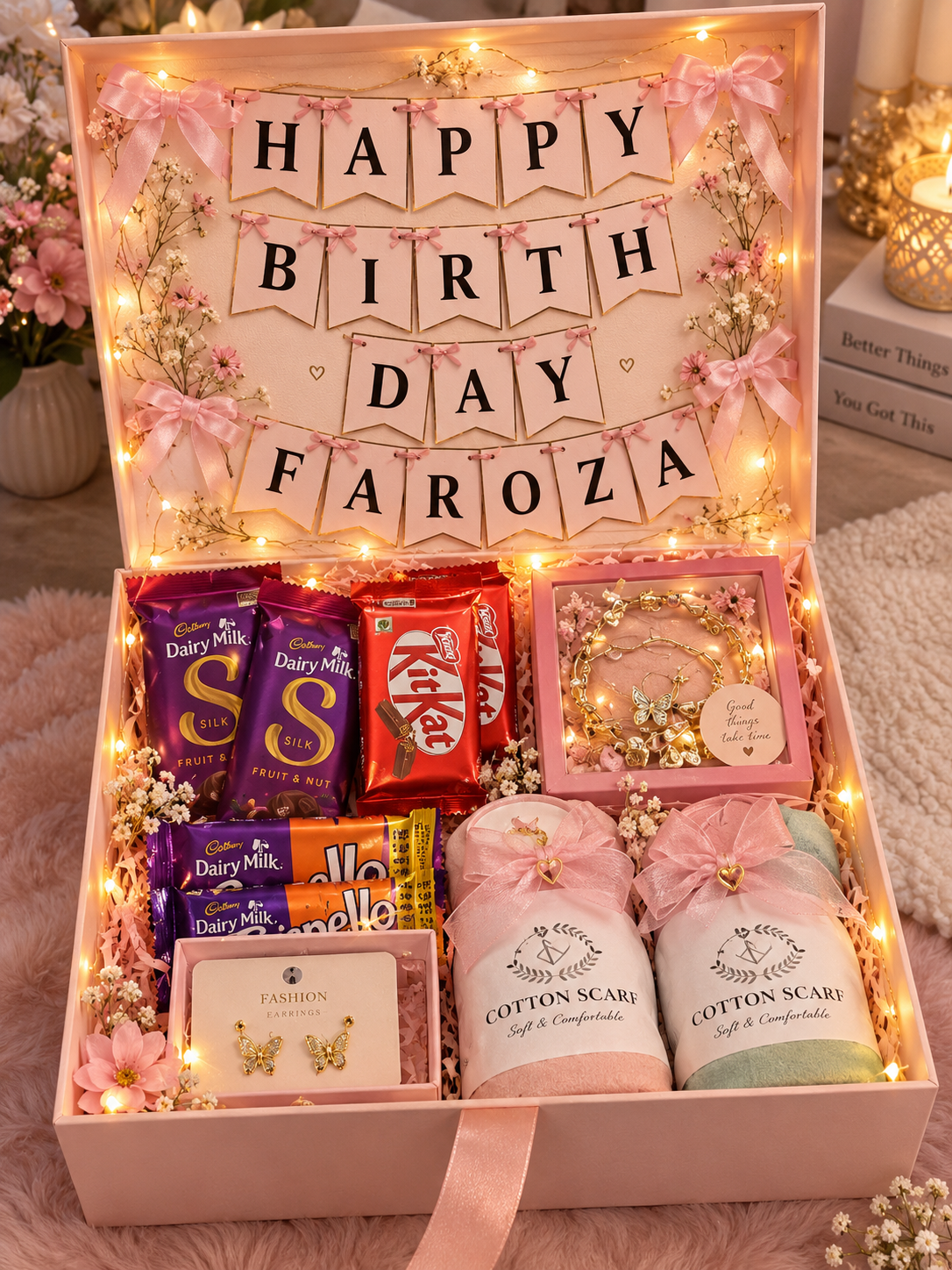Pink hijab hamper